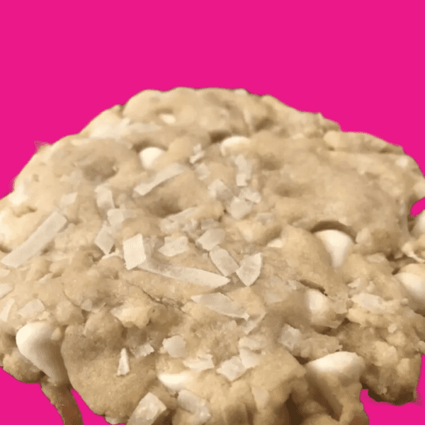 White Chocolate Chip Coconut cookie